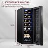 imageSchmecke 12 Bottle Compressor Wine Cooler Refrigerator wLock  Large Freestanding Wine Cellar  41f64f Digital Temperature Control Wine Fridge For Red White Champagne or Sparkling Wine  BlackBlack