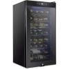 imageSchmecke 34 Bottle Compressor Wine Cooler Refrigerator wLock  Large Freestanding Wine Cellar  41f64f Digital Temperature Control Wine Fridge For Red White Champagne or Sparkling Wine  BlackBlack